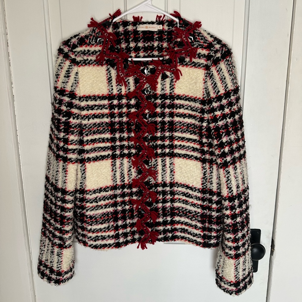 Tory Burch Plaid Jacket